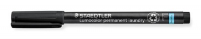 Textil jelölő alkoholos marker, 0,6 mm, kúpos, STAEDTLER "Lumocolor® laundry 319 LM", fekete